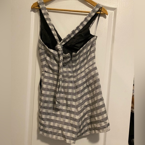 Top Shop Checkered Romper - Picture 3 of 7